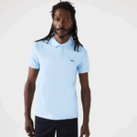 Lacoste פולו מקורי l.12.12 slim fit DZ4D0D751 כחול hbp גברים - Image 2
