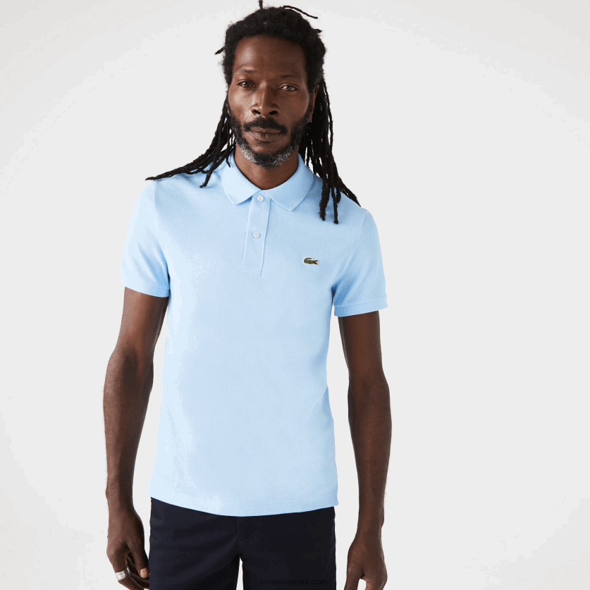 Lacoste פולו מקורי l.12.12 slim fit DZ4D0D751 כחול hbp גברים - Image 2