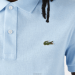 Lacoste פולו מקורי l.12.12 slim fit DZ4D0D751 כחול hbp גברים - Image 6