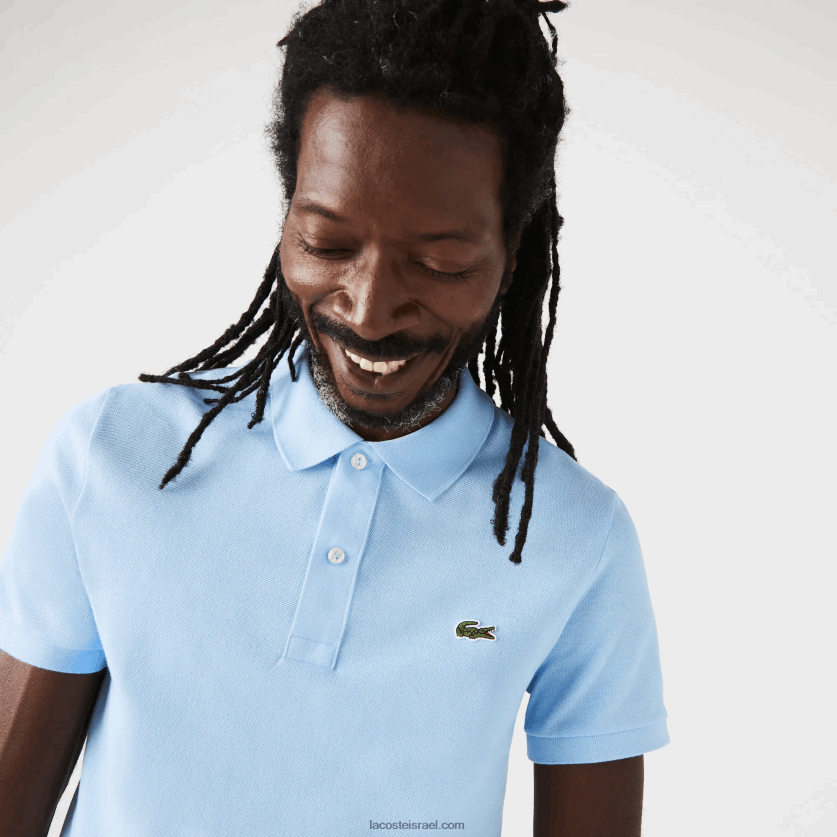 Lacoste פולו מקורי l.12.12 slim fit DZ4D0D751 כחול hbp גברים - Image 1