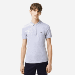 Lacoste פולו מקורי l.12.12 slim fit DZ4D0D766 chine אפור cca גברים