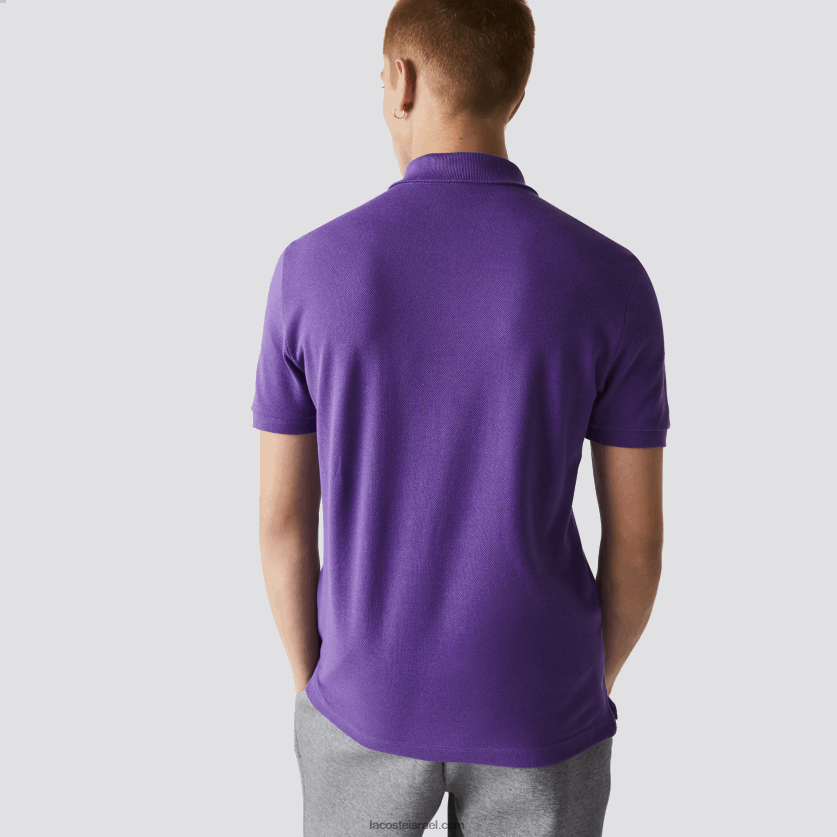 Lacoste פולו מקורי l.12.12 slim fit DZ4D0D789 סגול s5z גברים - Image 2