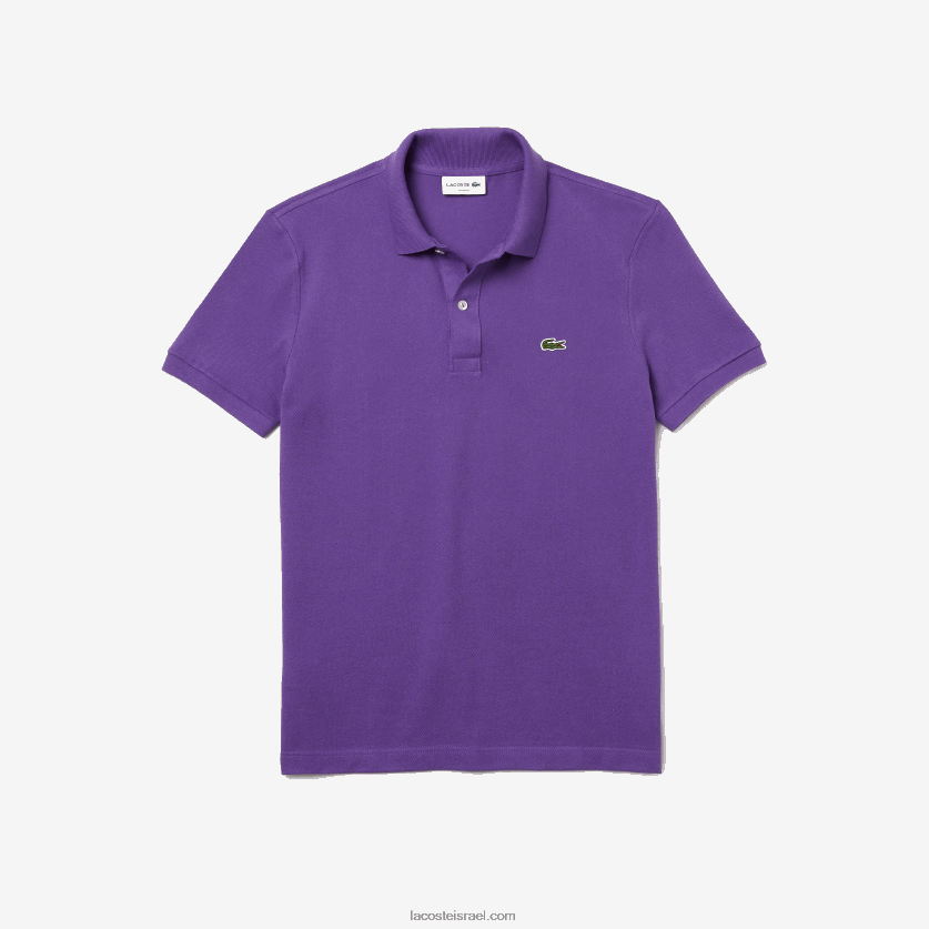 Lacoste פולו מקורי l.12.12 slim fit DZ4D0D789 סגול s5z גברים - Image 3