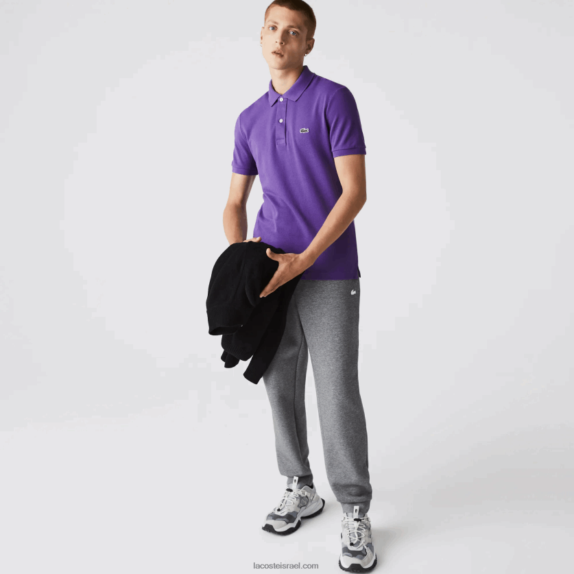 Lacoste פולו מקורי l.12.12 slim fit DZ4D0D789 סגול s5z גברים - Image 1