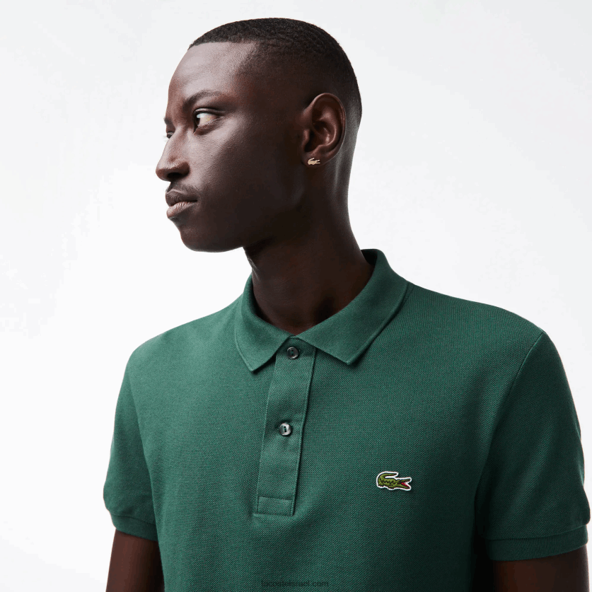 Lacoste פולו מקורי l.12.12 slim fit DZ4D0D834 ירוק 5hx גברים - Image 2