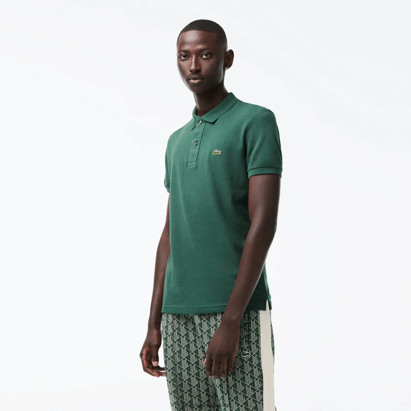Lacoste פולו מקורי l.12.12 slim fit DZ4D0D834 ירוק 5hx גברים - Image 1