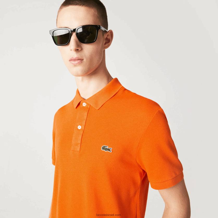 Lacoste פולו מקורי l.12.12 slim fit DZ4D0D876 כתום z4d גברים - Image 2