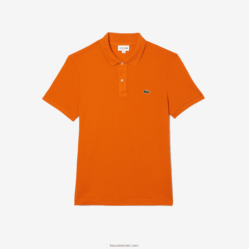 Lacoste פולו מקורי l.12.12 slim fit DZ4D0D876 כתום z4d גברים - Image 4
