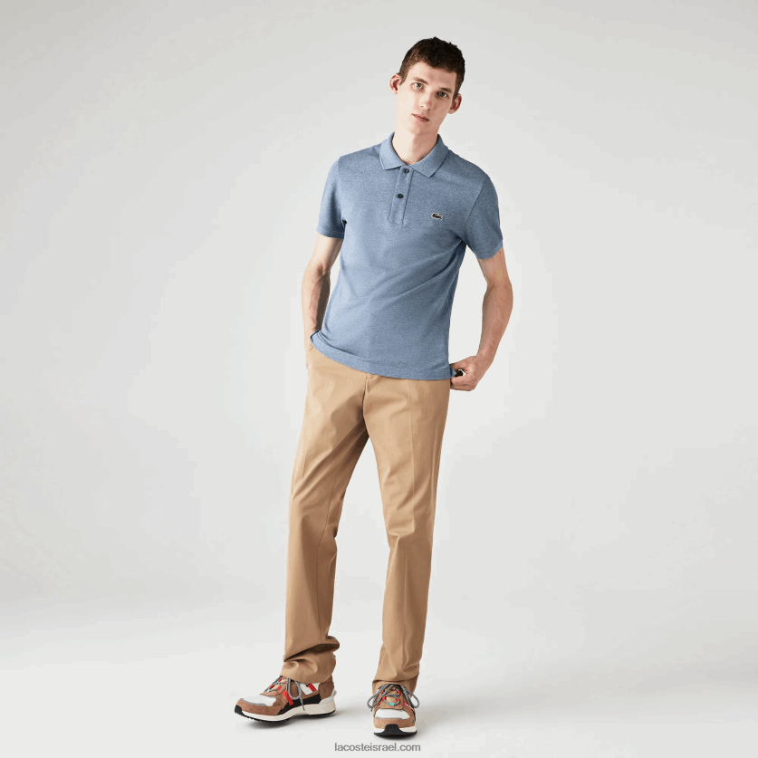 Lacoste פולו מקורי l.12.12 slim fit DZ4D0D883 כחול chine 1gf גברים - Image 6