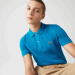 Lacoste פולו מקורי l.12.12 slim fit DZ4D0D891 כחול yzw גברים