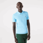 Lacoste פולו מקורי l.12.12 slim fit DZ4D0D934 כחול זאו גברים