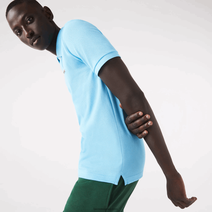 Lacoste פולו מקורי l.12.12 slim fit DZ4D0D934 כחול זאו גברים - Image 4