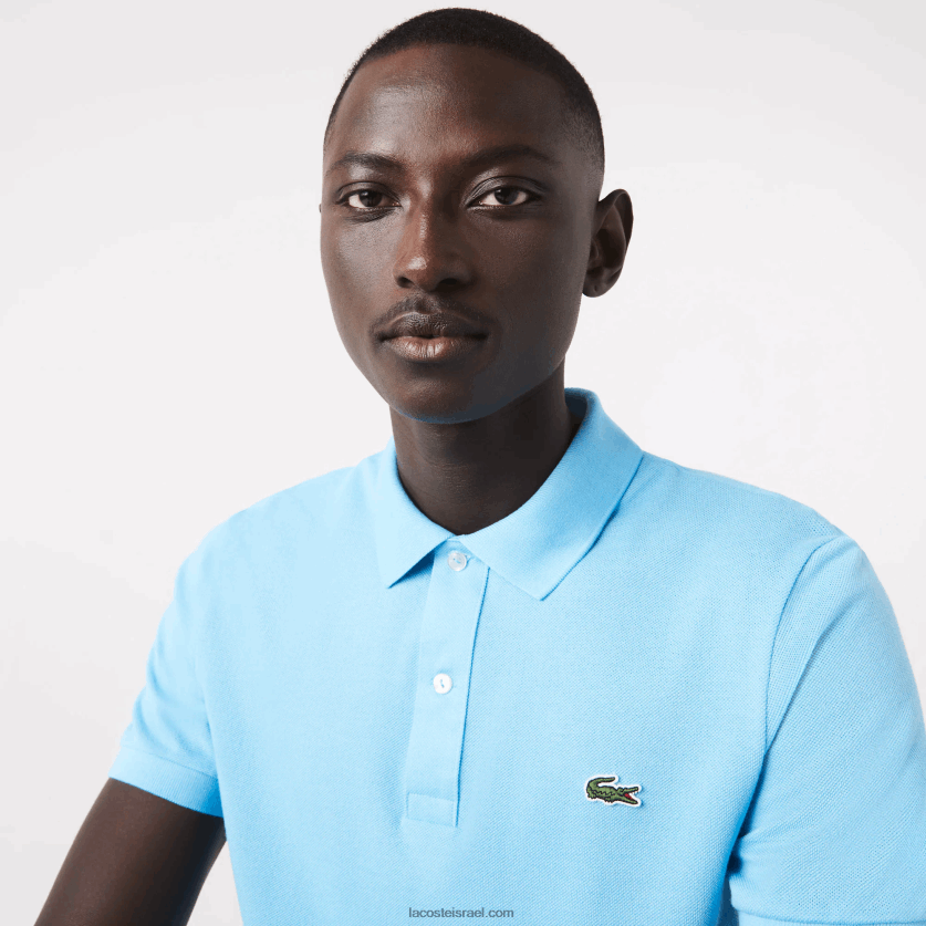 Lacoste פולו מקורי l.12.12 slim fit DZ4D0D934 כחול זאו גברים - Image 6