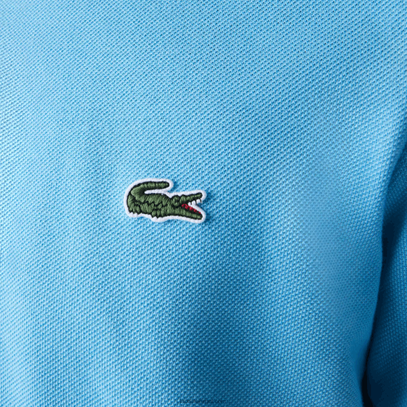 Lacoste פולו מקורי l.12.12 slim fit DZ4D0D934 כחול זאו גברים - Image 7