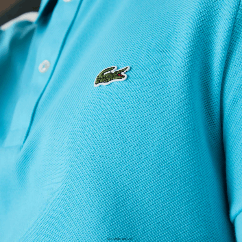 Lacoste פולו מקורי l.12.12 slim fit DZ4D0D935 טורקיז hl5 גברים - Image 4