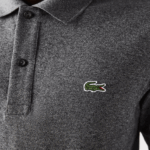 Lacoste פולו מקורי l.12.12 slim fit DZ4D0D937 צ'ין אפור e8g גברים - Image 7