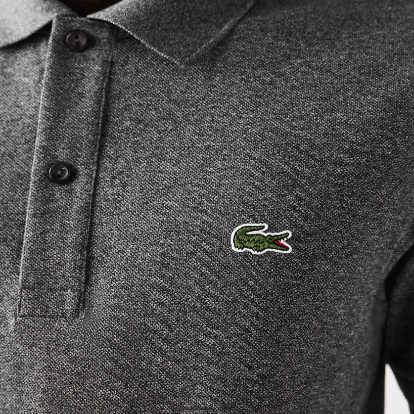 Lacoste פולו מקורי l.12.12 slim fit DZ4D0D937 צ'ין אפור e8g גברים - Image 7