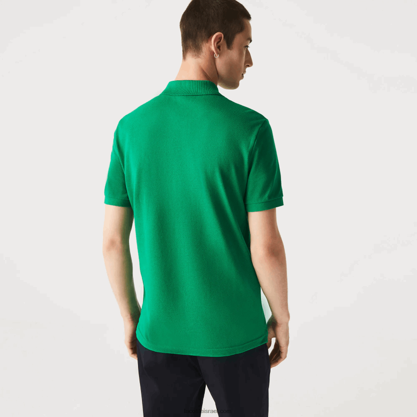 Lacoste פולו מקורי l.12.12 slim fit DZ4D0D940 ירוק ldm גברים - Image 3