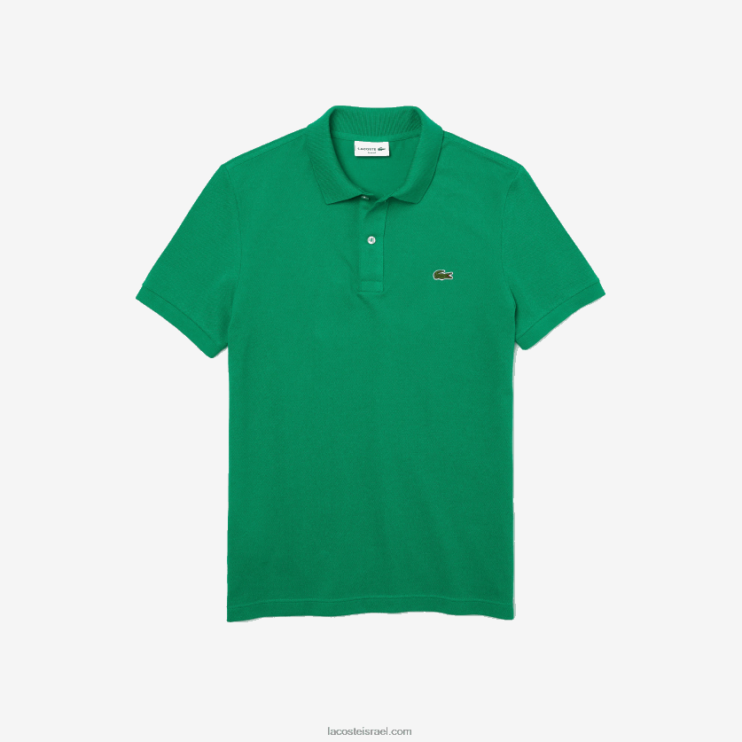 Lacoste פולו מקורי l.12.12 slim fit DZ4D0D940 ירוק ldm גברים - Image 5