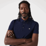 Lacoste פולו סטרץ' פטי פיקה בכושר slim fit DZ4D0D563 כחול כהה 166 גברים