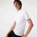 Lacoste פולו סטרץ' פטי פיקה בכושר slim fit DZ4D0D564 לבן 001 גברים