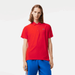 Lacoste פולו ספורטיבי נושם עמיד בפני שחיקה DZ4D0D163 אדום s5h גברים