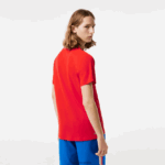 Lacoste פולו ספורטיבי נושם עמיד בפני שחיקה DZ4D0D163 אדום s5h גברים - Image 3