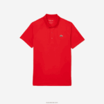 Lacoste פולו ספורטיבי נושם עמיד בפני שחיקה DZ4D0D163 אדום s5h גברים - Image 4