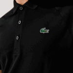 Lacoste פולו ספורטיבי נושם עמיד בפני שחיקה DZ4D0D165 שחור 031 גברים - Image 4