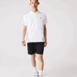 Lacoste פולו ספורטיבי נושם עמיד בפני שחיקה DZ4D0D164 לבן 001 גברים