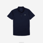 Lacoste פולו ספורטיבי נושם עמיד בפני שחיקה DZ4D0D166 כחול כהה 166 גברים - Image 5