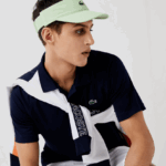 Lacoste פולו ספורטיבי נושם עמיד בפני שחיקה DZ4D0D166 כחול כהה 166 גברים - Image 6
