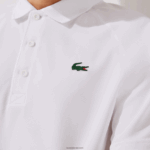 Lacoste פולו ספורטיבי נושם עמיד בפני שחיקה DZ4D0D164 לבן 001 גברים - Image 6