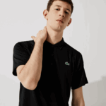 Lacoste פולו ספורטיבי נושם עמיד בפני שחיקה DZ4D0D165 שחור 031 גברים