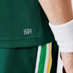 Lacoste פולו ספורטיבי פיקה בהתאמה רגילה עם ויסות תרמו DZ4D0D1312 ירוק שחור לבן zqg גברים - Image 5