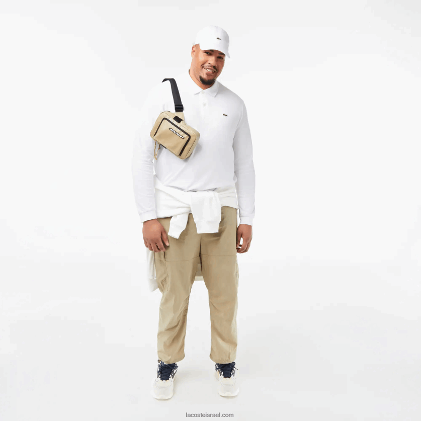 Lacoste פולו עם שרוול ארוך l.12.12 מקורי DZ4D0D644 לבן 001 גברים - Image 6