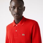 Lacoste פולו עם שרוול ארוך l.12.12 מקורי DZ4D0D727 אדום 240 גברים