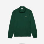 Lacoste פולו עם שרוול ארוך l.12.12 מקורי DZ4D0D746 ירוק 132 גברים - Image 4