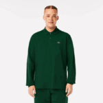 Lacoste פולו עם שרוול ארוך l.12.12 מקורי DZ4D0D746 ירוק 132 גברים - Image 5