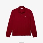 Lacoste פולו עם שרוול ארוך l.12.12 מקורי DZ4D0D799 בורדו 476 גברים - Image 2