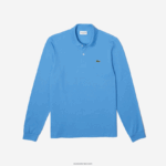 Lacoste פולו עם שרוול ארוך l.12.12 מקורי DZ4D0D821 כחול 4xa גברים - Image 4
