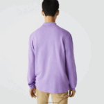 Lacoste פולו עם שרוול ארוך l.12.12 מקורי DZ4D0D945 gfu סגול גברים - Image 2