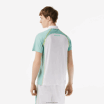 Lacoste פולו פוליאסטר ממוחזר טניס עם טכנולוגיה יבשה במיוחד DZ4D0D137 לבן ירוק בהיר צהוב awc גברים - Image 3
