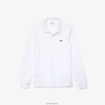 Lacoste פולו פטי פיקה בגזרה דקיקה DZ4D0D686 לבן 001 גברים - Image 2