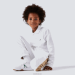 Lacoste פולו פטי פיקה בכושר רגיל DZ4D0D2944 לבן 001 ילדים - Image 2