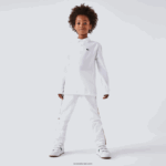 Lacoste פולו פטי פיקה בכושר רגיל DZ4D0D2944 לבן 001 ילדים - Image 4