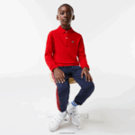 Lacoste פולו פטי פיקה בכושר רגיל DZ4D0D2952 אדום 240 ילדים - Image 2