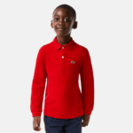 Lacoste פולו פטי פיקה בכושר רגיל DZ4D0D2952 אדום 240 ילדים