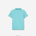 Lacoste פולו פטי פיקה בכושר רגיל DZ4D0D2999 turquoise bvg ילדים - Image 2
