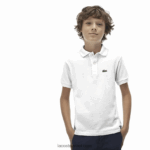 Lacoste פולו פטי פיקה בכושר רגיל DZ4D0D3001 שחור 031 ילדים - Image 3